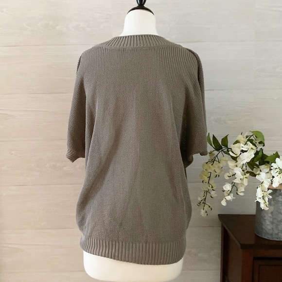 Hugo Boss Short Sleeve V Neck Knit Sweater - Picture 4 of 7